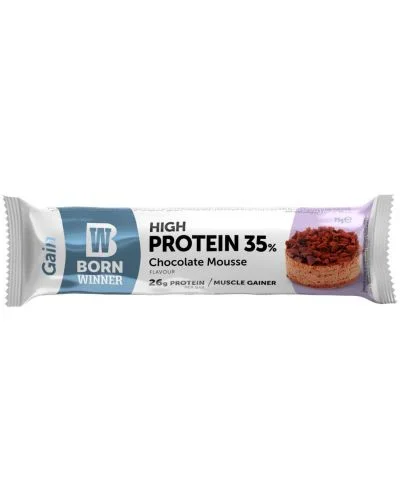 Gain Protein Bar, шоколадов мус, 75 g, Born Winner