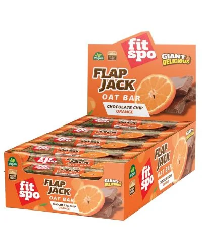 Flapjack, шоколад с портокал, 12 x 90 g, FitSpo