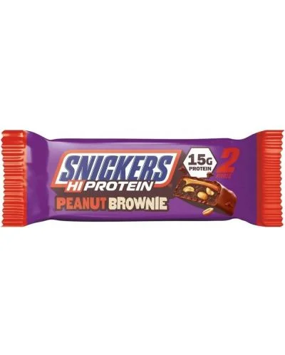 Snickers Hi Protein, фъстъчено брауни, 50 g, Mars Protein