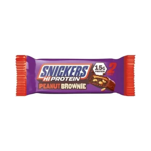 Snickers Hi Protein, фъстъчено брауни, 50 g, Mars Protein - Mars Protein