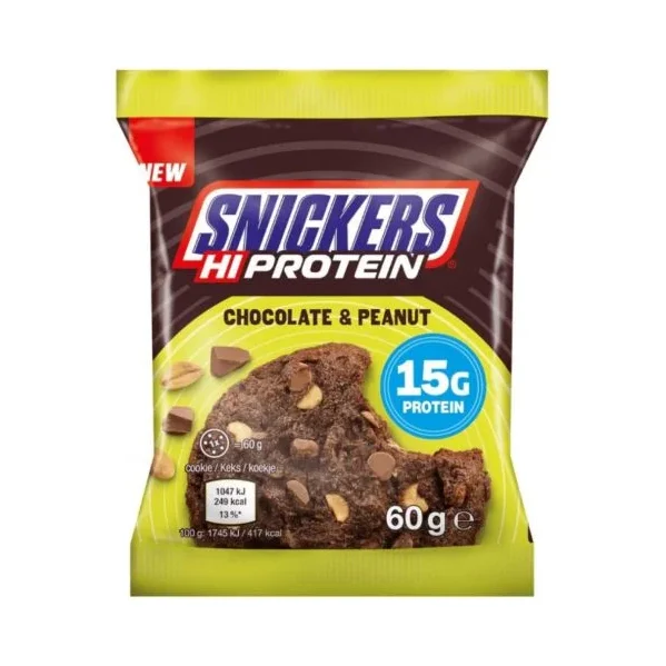 Snickers Hi Protein, шоколад с фъстъци, 60 g, Mars Protein - Mars Protein