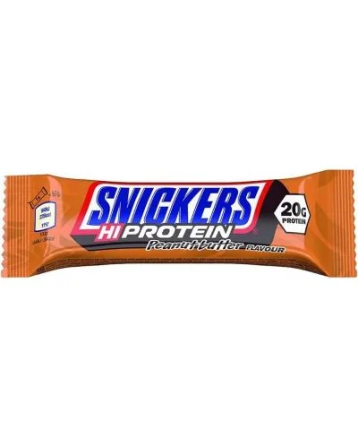 Snickers Hi Protein, фъстъчено масло, 57 g, Mars Protein