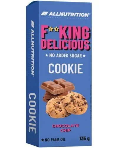 Fitking Delicious Cookie, бисквитка с шоколадови парченца, 135 g, AllNutrition