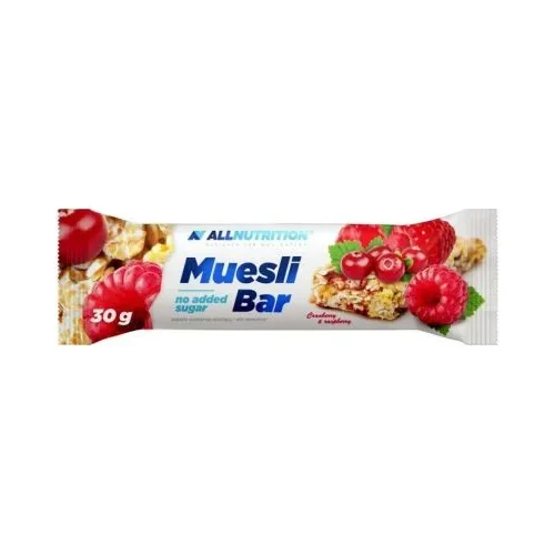 Muesli Bar, червена боровинка и малина, 30 g, AllNutrition - Allnutrition