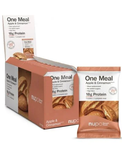 One Meal +Prime Бисквитка, ябълка и канела, 12 х 70 g, Nupo