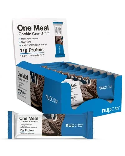 One Meal Протеинов бар, хрупкава бисквитка, 15 х 60 g, Nupo