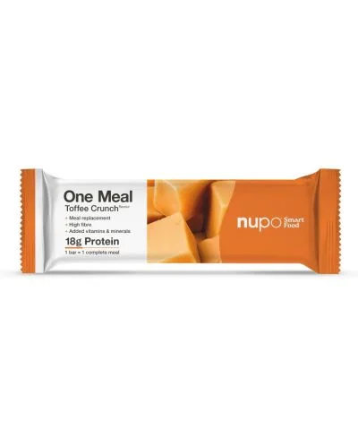 One Meal Протеинов бар, тофи крънч, 60 g, Nupo