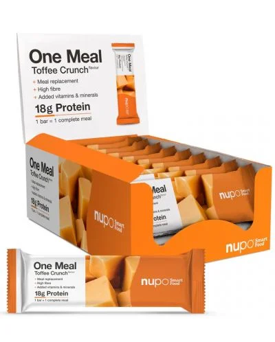 One Meal Протеинов бар, тофи крънч, 15 х 60 g, Nupo