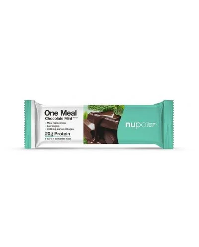One Meal Протеинов бар, шоколад и мента, 60 g, Nupo