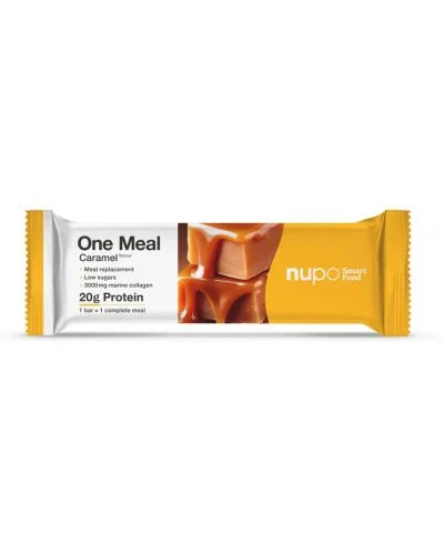 One Meal Протеинов бар, карамел, 60 g, Nupo
