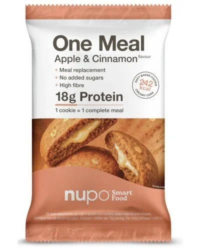 One Meal +Prime Бисквитка, ябълка и канела, 70 g, Nupo