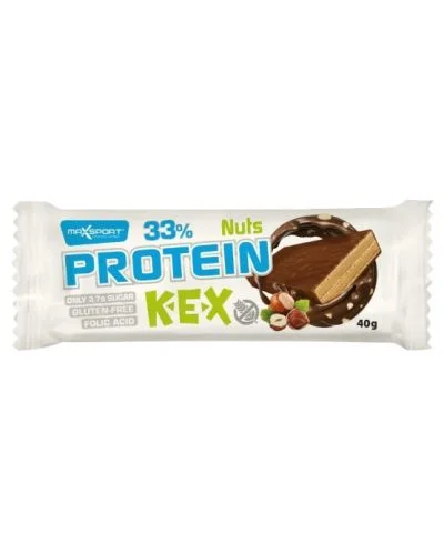 Протеинова вафла с лешник, 40 g, Maxsport