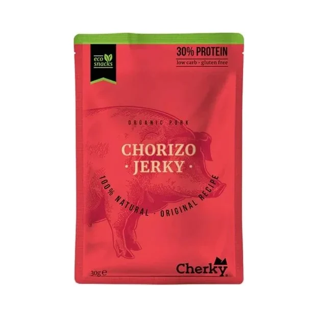 Био джърки чоризо, 30 g, Cherky - Cherky