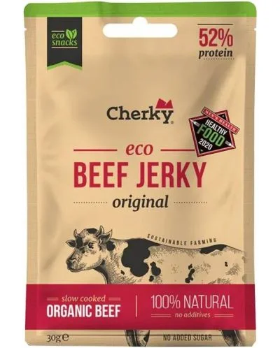 Био джърки от говеждо месо, 30 g, Cherky