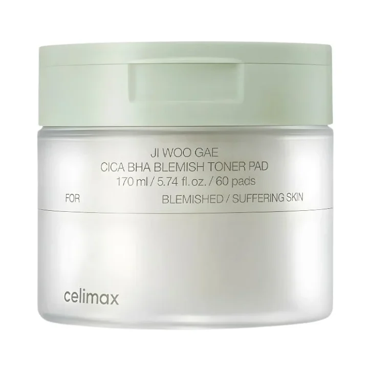 Celimax Тонер пачове за лице Ji Woo Gae Cica BHA Blemish, 60 броя - Celimax
