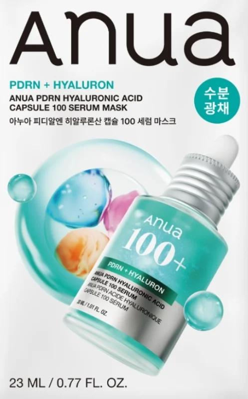 Anua PDRN Hyaluronic Acid Серумна лист маска за лице Capsule 100