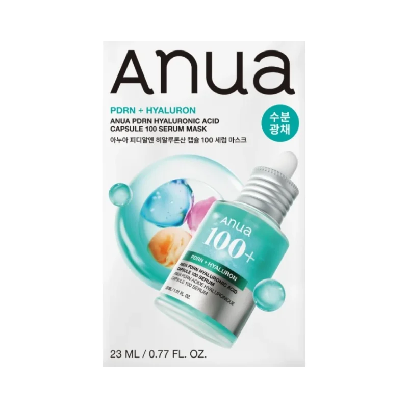 Anua PDRN Hyaluronic Acid Серумна лист маска за лице Capsule 100