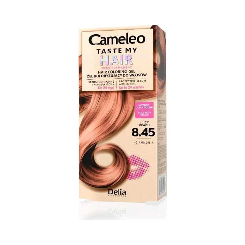 Delia Cameleo Полуперманентна боя за коса Taste My Hair, 8.45 Juicy Peach - ДЕЛИА