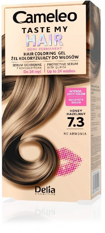 Delia Cameleo Полуперманентна боя за коса Taste My Hair, 7.3 Honey Hazelnut