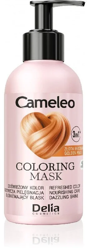 Delia Cameleo Оцветяваща маска за коса 3 в 1, Gold Peach