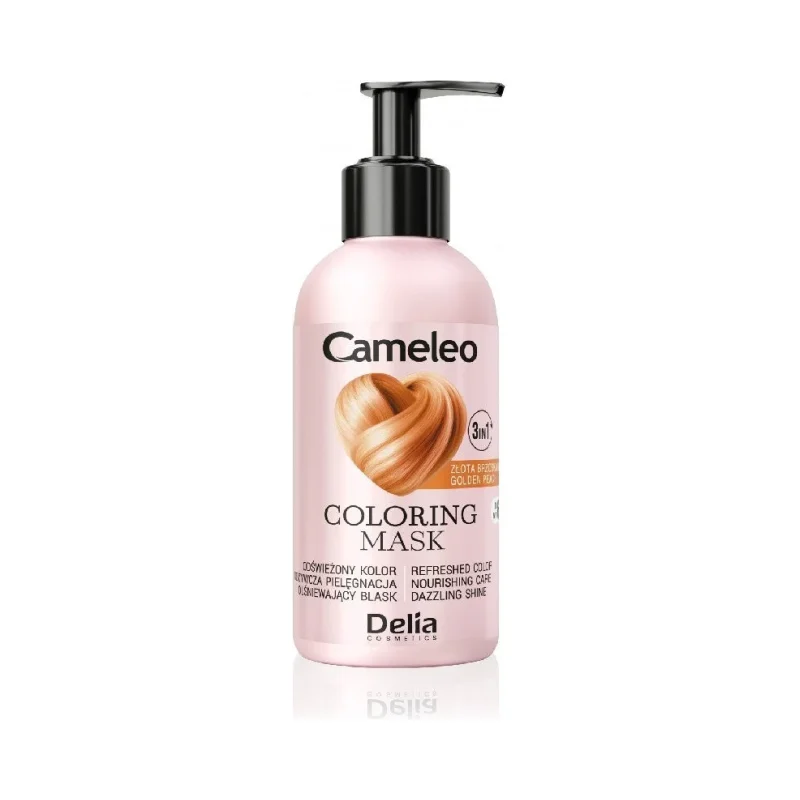 Delia Cameleo Оцветяваща маска за коса 3 в 1, Gold Peach - ДЕЛИА