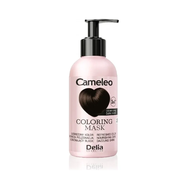 Delia Cameleo Оцветяваща маска за коса 3 в 1, Dark Brown - ДЕЛИА