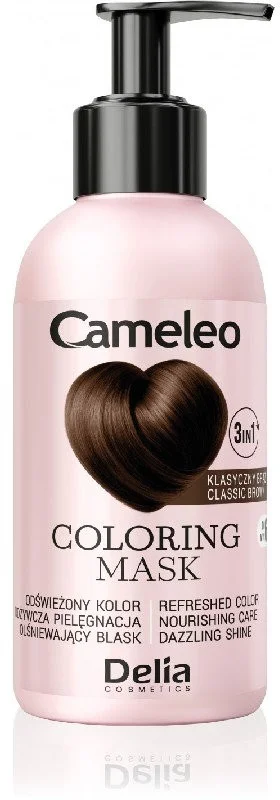 Delia Cameleo Оцветяваща маска за коса 3 в 1, Classic Brown