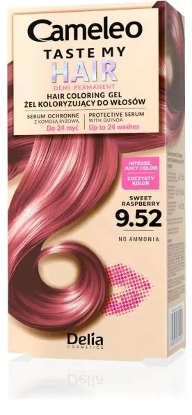 Delia Cameleo Полуперманентна боя за коса Taste My Hair, 9.52 Sweet Raspberry