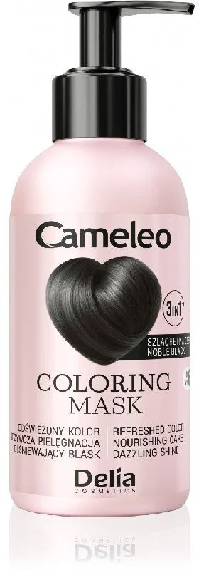Delia Cameleo Оцветяваща маска за коса 3 в 1, Black