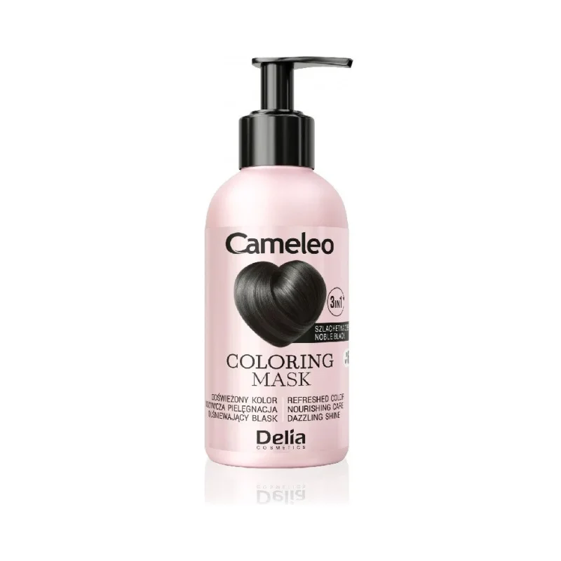 Delia Cameleo Оцветяваща маска за коса 3 в 1, Black - ДЕЛИА
