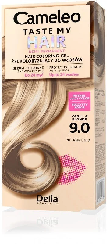 Delia Cameleo Полуперманентна боя за коса Taste My Hair, 9.0 Vanilla Blonde