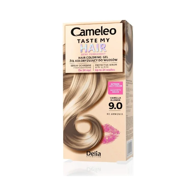 Delia Cameleo Полуперманентна боя за коса Taste My Hair, 9.0 Vanilla Blonde - ДЕЛИА