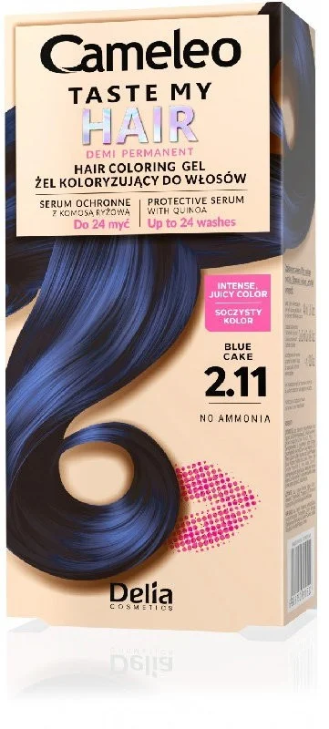 Delia Cameleo Полуперманентна боя за коса Taste My Hair, 2.11 Blue Cake
