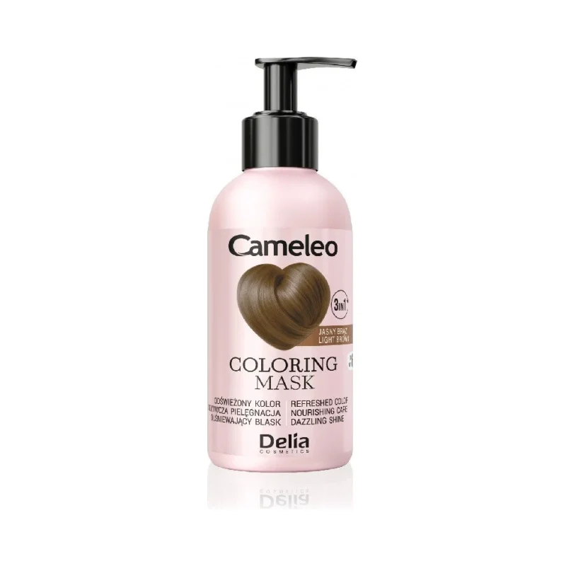 Delia Cameleo Оцветяваща маска за коса 3 в 1, Light Brown - ДЕЛИА