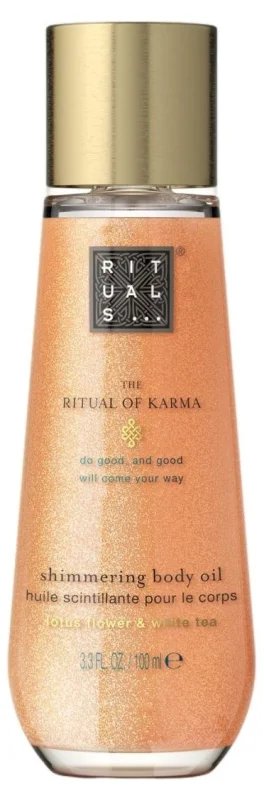 Rituals The Ritual of Karma Блестящо олио за тяло с лотос и бял чай