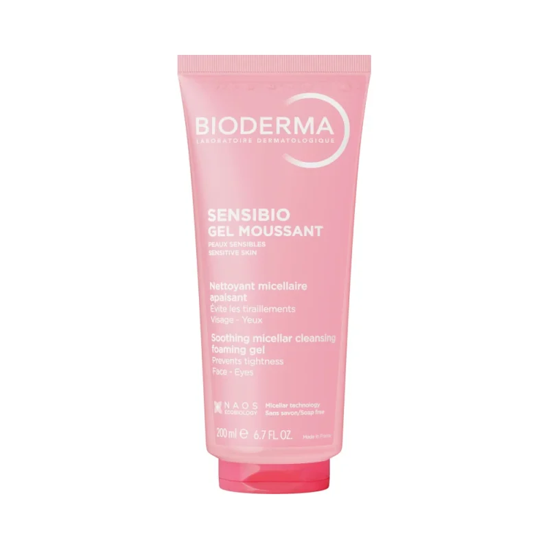 Bioderma Sensibio Успокояващ мицеларен измиващ гел за чувствителна кожа - Bioderma