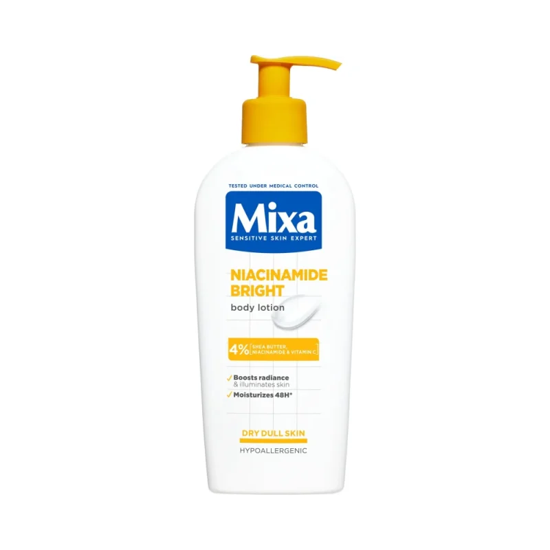 Mixa Niacinamide Bright Лосион за суха кожа без блясък