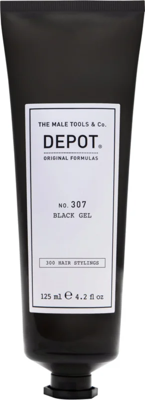 Depot Черен гел за коса с временен покриващ ефект No. 307