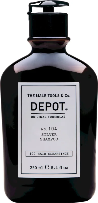 Depot Сребърен шампоан за сива и бяла коса No. 104