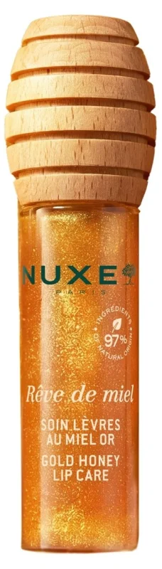 Nuxe Reve De Miel Медена грижа за устни със златни частици