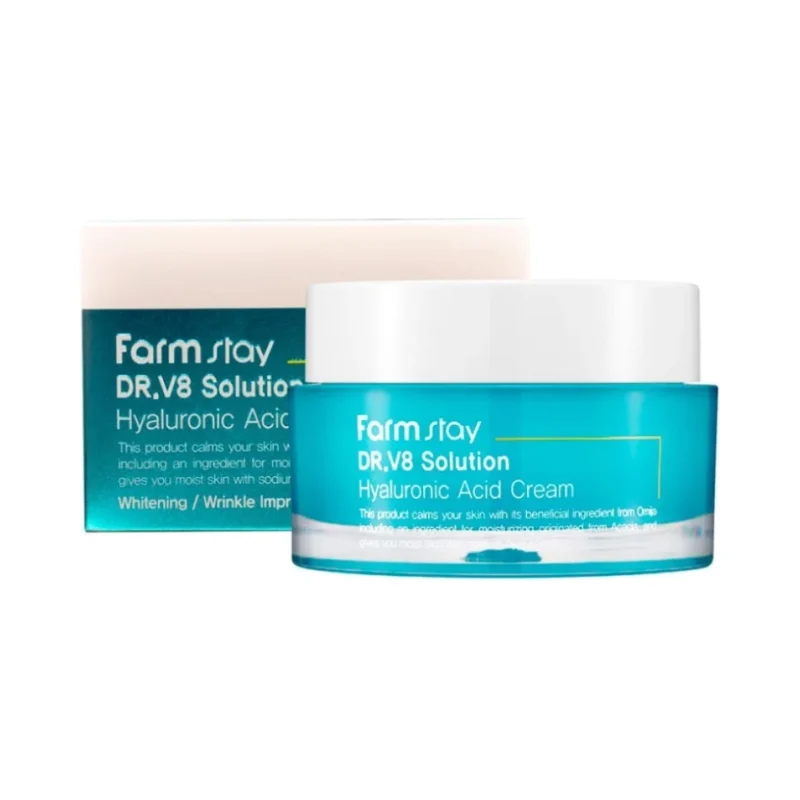 FarmStay DR.V8 Solution Хидратиращ крем за лице Hyaluronic Acid - FarmStay