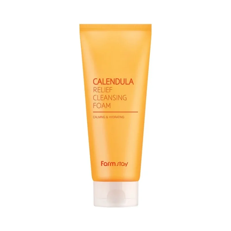 FarmStay Calendula Relief Почистваща пяна за лице - FarmStay