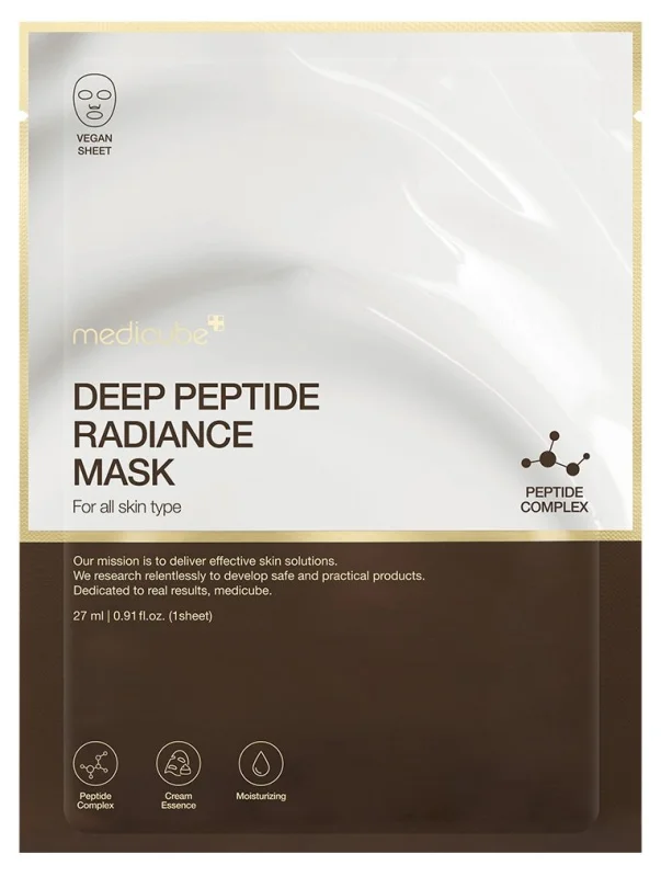 MediCube Озаряваща лист маска за лице Deep Peptide Radiance
