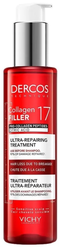 Vichy Dercos Ултравъзстановяващ пре-шампоан Collagen 17 Filler