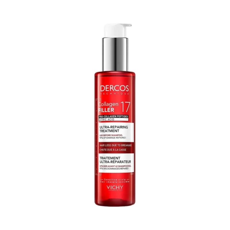 Vichy Dercos Ултравъзстановяващ пре-шампоан Collagen 17 Filler - Vichy