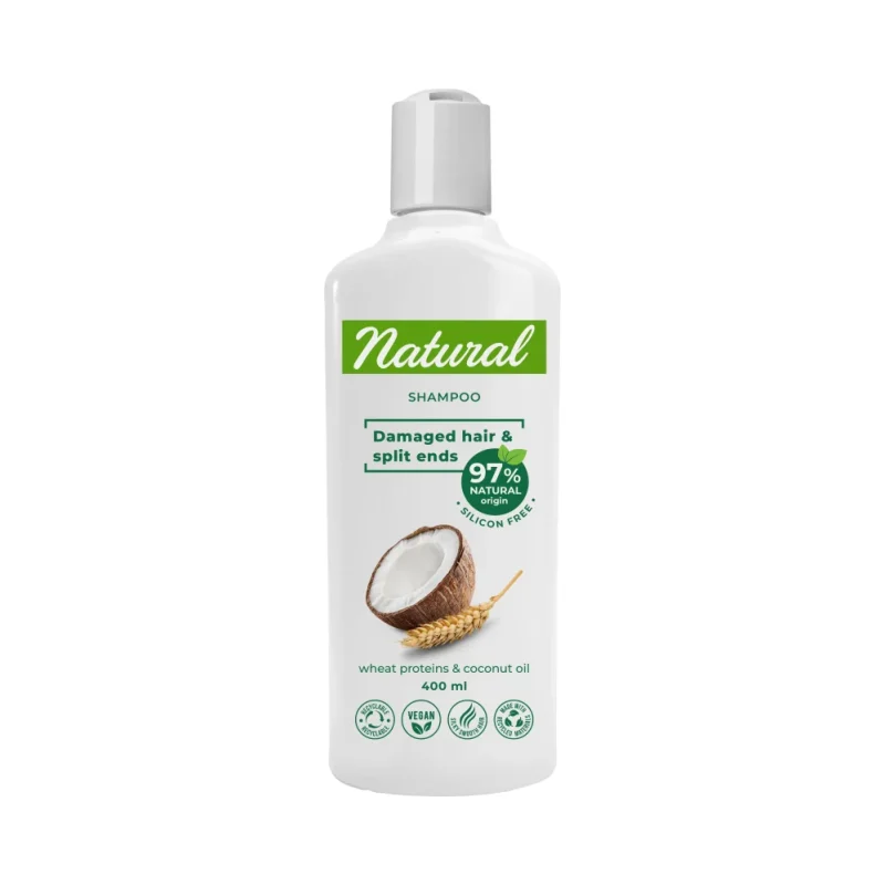 Aroma Natural Шампоан за увредена коса, пшеница и кокос