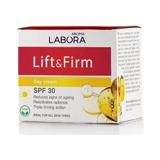 Aroma Labora Дневен крем за лице Lift & Firm, SPF30 - AROMA