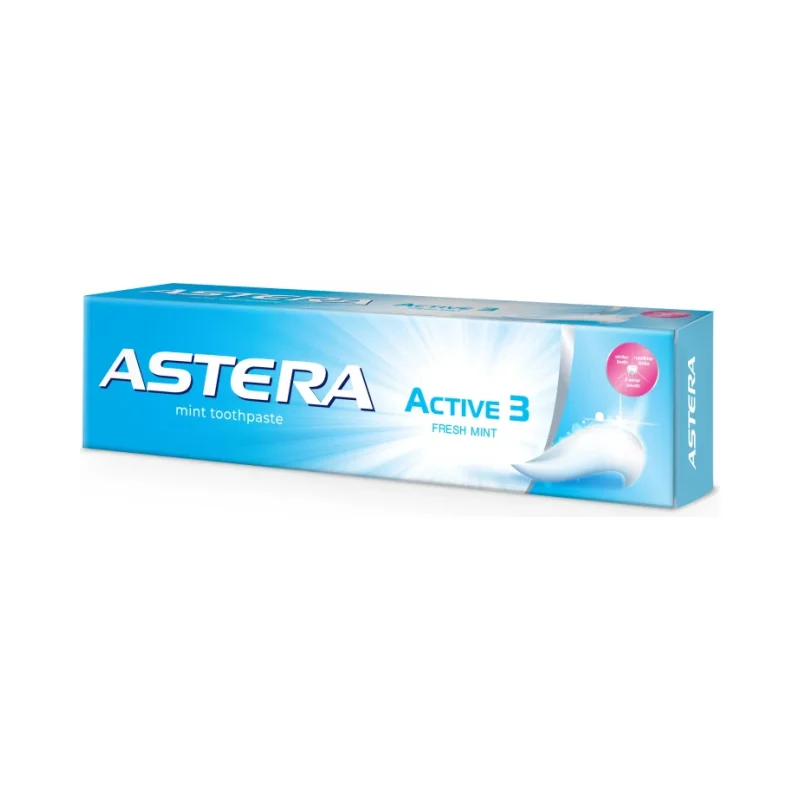 Astera Паста за зъби Active 3 Fresh Mint - ASTERA