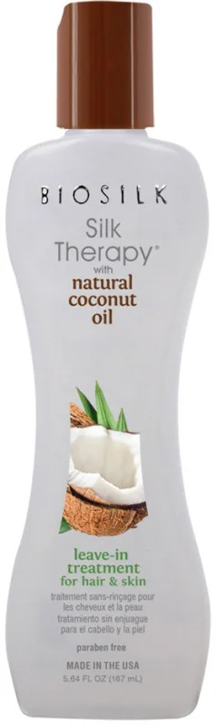 BioSilk Silk Therapy Natural Coconut Oil Озаряваща терапия за коса и кожа