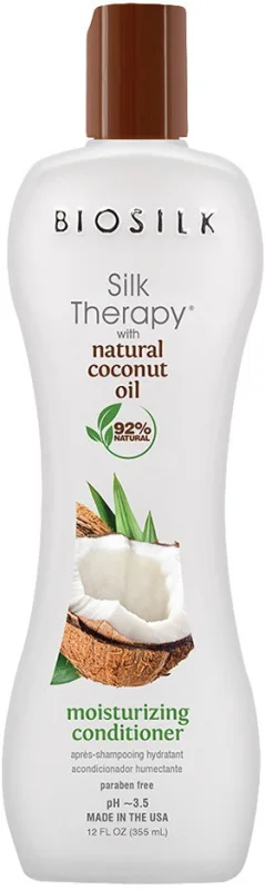BioSilk Silk Therapy Natural Coconut Oil Хидратиращ балсам за коса